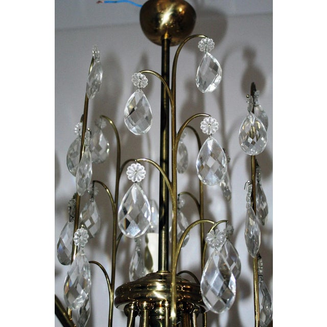 Crystal Chandelier, 1950s For Sale - Image 3 of 13