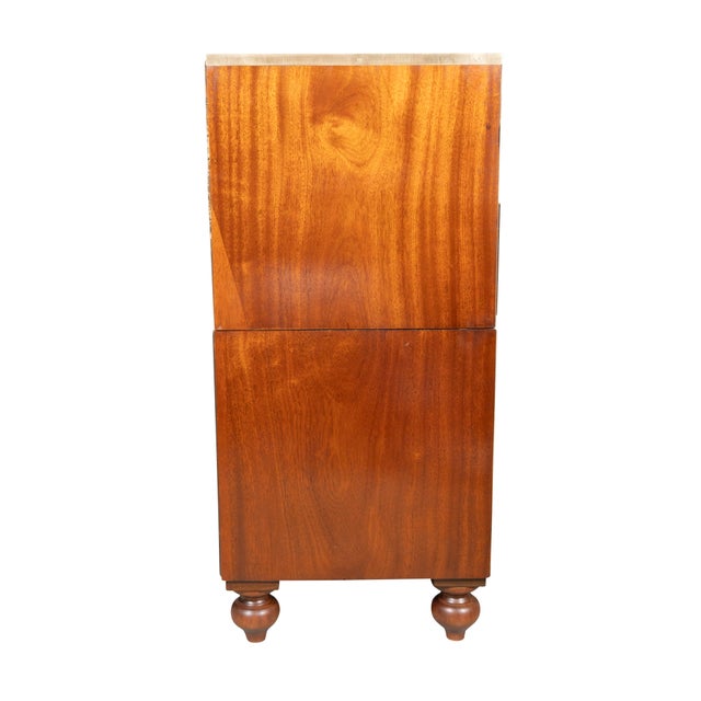 19th Century Victorian Brass Mounted Mahogany Campaign Chest For Sale - Image 5 of 12