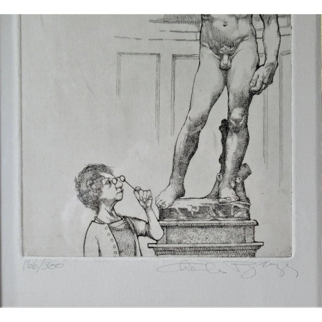 Expressionism Charles Bragg, Untitled, Old woman looking a naked man sculpture, circa 1985 For Sale - Image 3 of 4