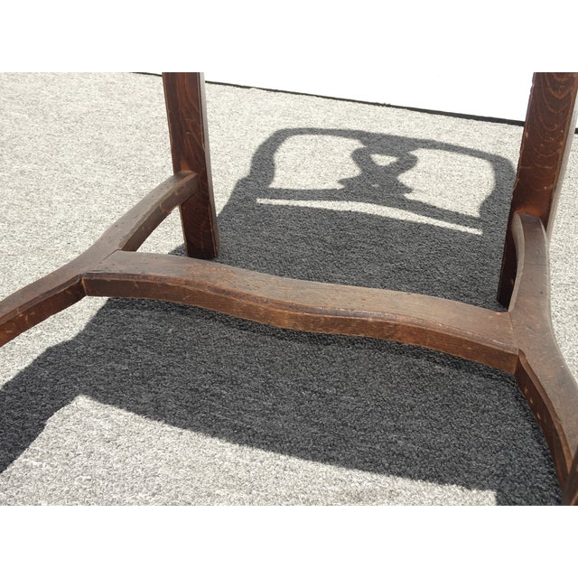 Set of Eight Vintage French Country Rush Seat Dining Chairs For Sale - Image 14 of 16