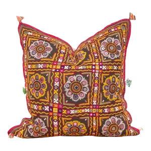 Cheaya Rajasthani Embroidered Decorative Pillow