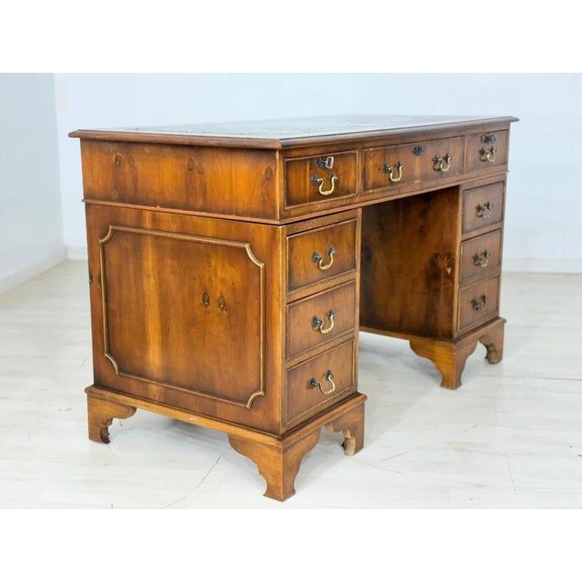 Vintage English Empire Desk in Mahogany For Sale - Image 5 of 12