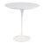 Saarinen 20" Tulip Pedestal Side Table in White Laminate For Sale
