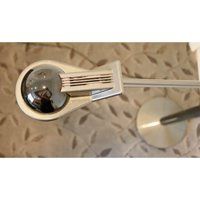 Metalarte Mid Century Modern Metalarte Spain Metal Adjustable Reading Floor Lamp 1970s For Sale - Image 4 of 9