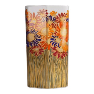 1980s Floral Vase by Rosamunde Nairac for Rosenthal Studio Line For Sale