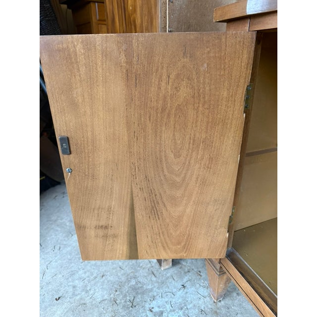 1960's China Cabinet Fruitwood Italian Neoclassical in the Style of Bernhardt For Sale - Image 10 of 15