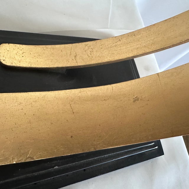 2010s Arteriors Home Nasher Gold Lead and Iron Abstract Sculpture For Sale - Image 5 of 7