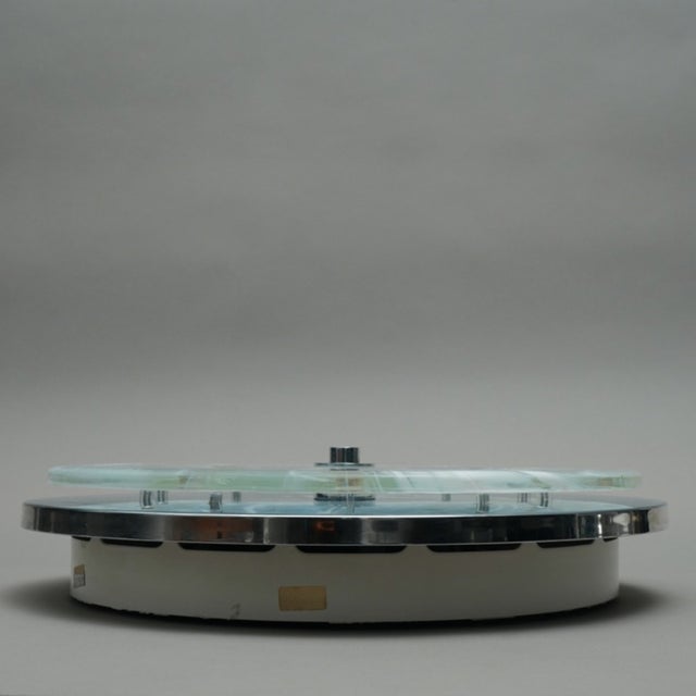 Metal Vintage Ceiling Light in Murano Glass by Egon Hillebrand for Hillebrand Lighting, 1980s For Sale - Image 7 of 8