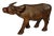 Hand-Carved Wooden Buffalo Figurine, 20th Century For Sale