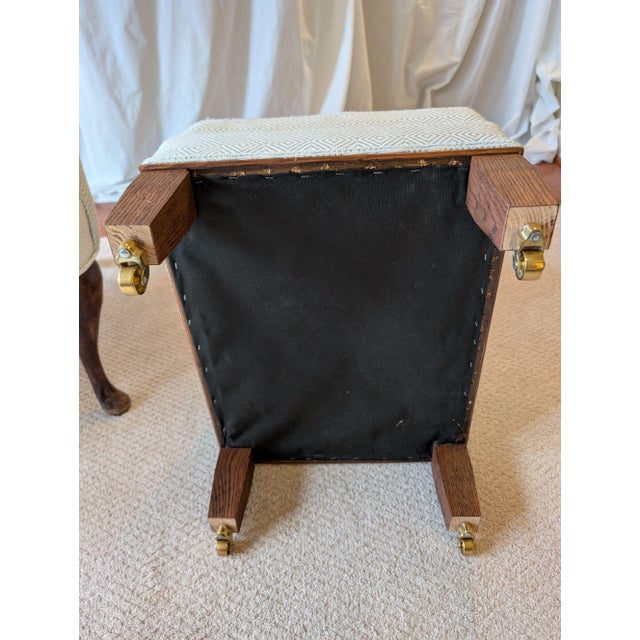 Wing Back Chair and Ottoman For Sale - Image 18 of 18