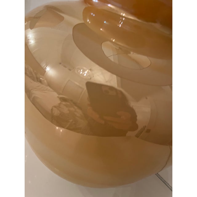 Transitional 1960s Beautiful Iridescent Lamps - Pair For Sale - Image 3 of 3