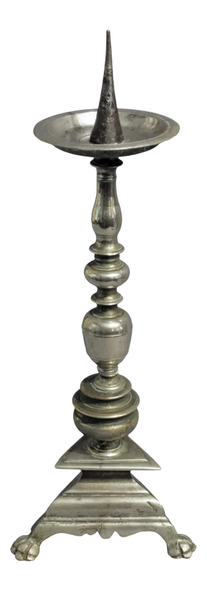 Silver on Bronze Pricket Stick