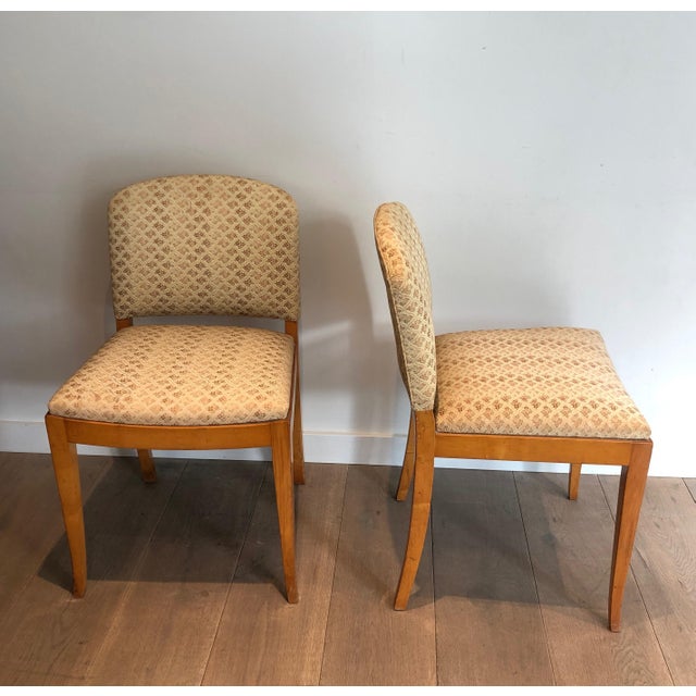 1930s Pair of Art Deco sycamore chairs For Sale - Image 4 of 12