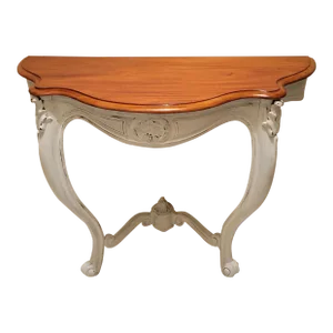Mid 20th Century French Style Painted Wall Mounted Console Table