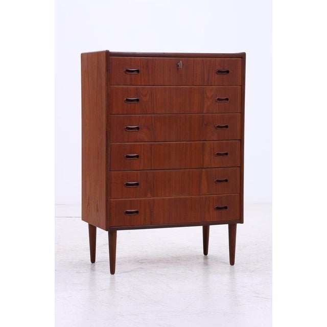 Mid-Century Teak Chest of 6 Drawers, 1960s For Sale - Image 3 of 15
