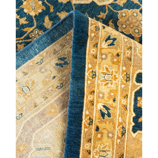 Mogul, One-of-a-Kind Hand-Knotted Area Rug - Blue, 9' 3" x 15' 1" For Sale In New York - Image 6 of 8