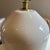Large neutral ceramic lamp from Ralph Lauren. Three way switch. 23.5 inches to top of finial