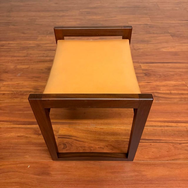 Mid 20th Century Vintage Mid-Century Stool / Ottoman For Sale - Image 5 of 8