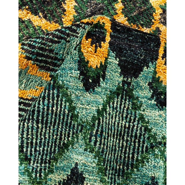 Textile Modern Hand-Knotted Area Rug - Black, 5' 10" x 8' 10" For Sale - Image 7 of 8