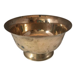 Solid Brass Revere Bowl For Sale
