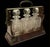 English 1900s Betjemann Mahogany Burl Wood Tantalus - London England For Sale - Image 3 of 18