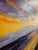 1990s Sunset Sky Acrylic Painting on Canvas, Signed P. Smith For Sale - Image 4 of 11