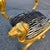 Wood Egyptian Revival Gilded Horse-Head Curule Chair With Zebra Upholstery, Italy, 1970s–1980s For Sale - Image 7 of 10