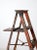 Farmhouse Vintage Rustic Painted Wooden Ladder For Sale - Image 3 of 12