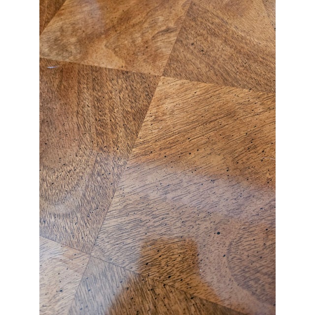 Wood Vintage Heritage French Regency Inlaid Side End Table For Sale - Image 7 of 10