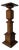 Vintage American Turned Wood Pedestal Stand For Sale