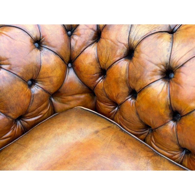 Antique Chesterfield Club Chairs in Leather, 1890, Set of 2 For Sale - Image 13 of 14