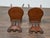 English Pair of English Mahogany Hall Chairs with Carved Eagle Heads, 19th Century For Sale - Image 3 of 11