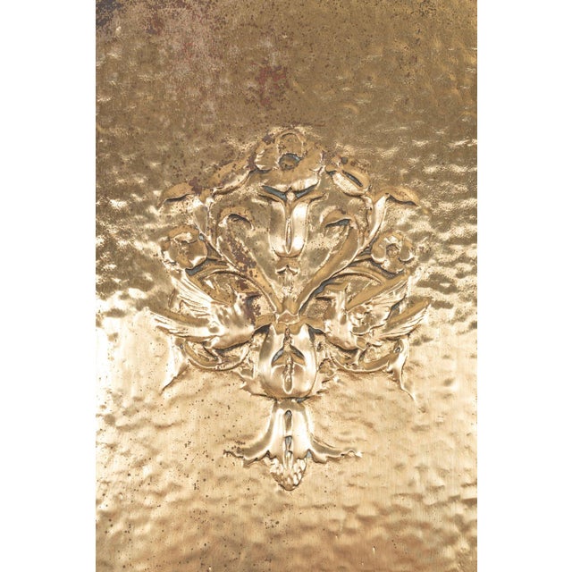 Pair of Brass Architectural Elevator Doors in the Style of Louis Sullivan From a Chicago Building 1930c. For Sale - Image 12 of 14