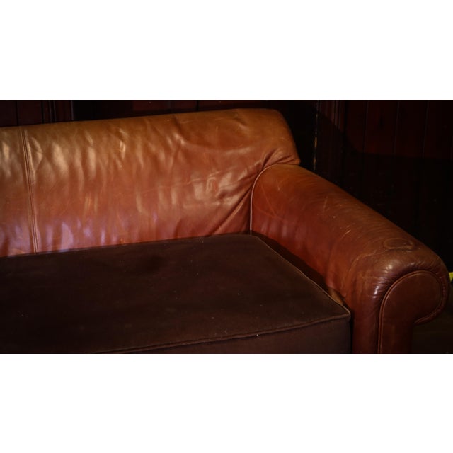 Vintage Four-Seater Sofa in Leather, 2010s For Sale - Image 3 of 13