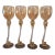 Brionis Dolphin Stem Vintage Goblets- Set of 4 For Sale