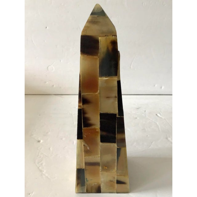 Very Rare Tessellated Horn Obelisk. Add some chic eclectic style to your home. This item includes restricted materials and...