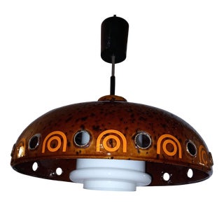 Vintage Pendant Light from Hustadt Leuchten, 1970s For Sale