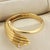 Carrera y Carrera Mid 20th Century Carrera y Carrera Diamond 18k Yellow Gold Detailed Hand Ring - Size 5.5 For Sale - Image 4 of 7