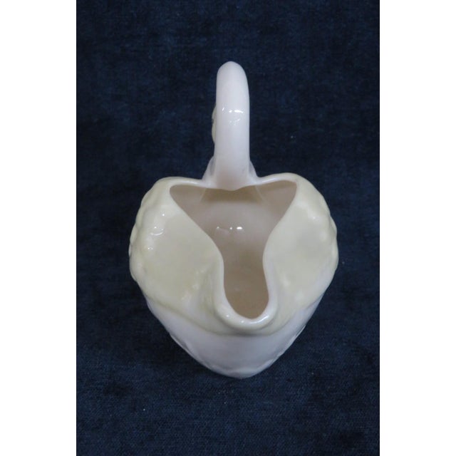 Ceramic Belleek Pottery Ireland Yellow Luster Porcelain Swan Figurine Creamer 5204b For Sale - Image 7 of 18