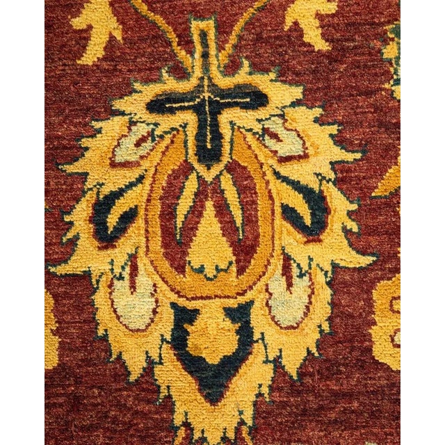 Traditional Mogul, One-of-a-Kind Hand-Knotted Area Rug in Red, 6' 2" x 9' 4" For Sale - Image 3 of 8