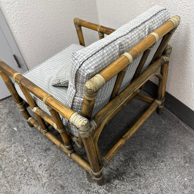 McGuire Furniture Bamboo Club Chair, Circa 1970's For Sale - Image 12 of 12