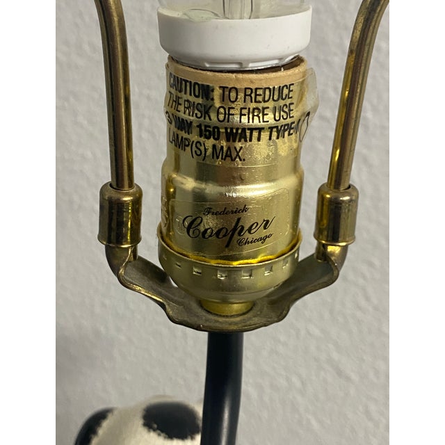 1930s Staffordshire Dog Lamp by Frederick Cooper With Original Shade For Sale - Image 9 of 11