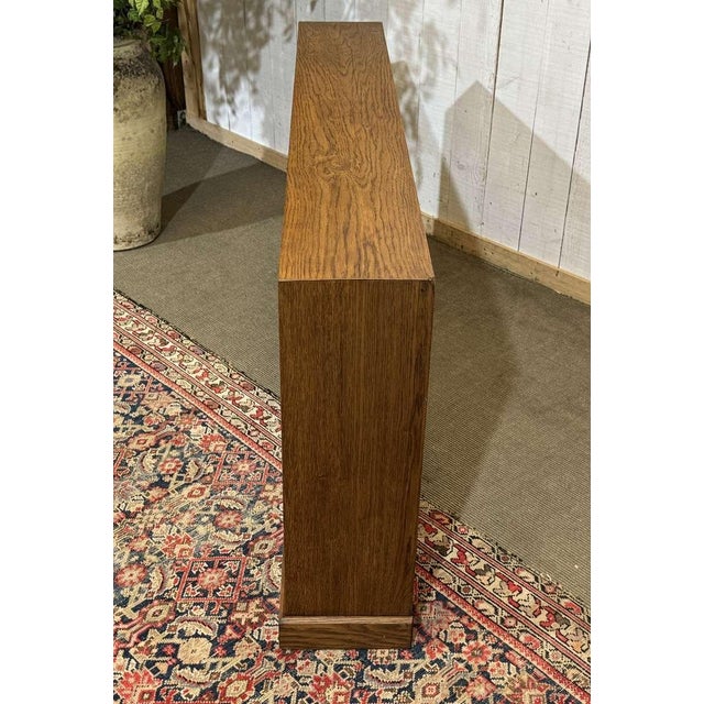 Vintage English Oak Bookcase, 1980s For Sale - Image 13 of 17