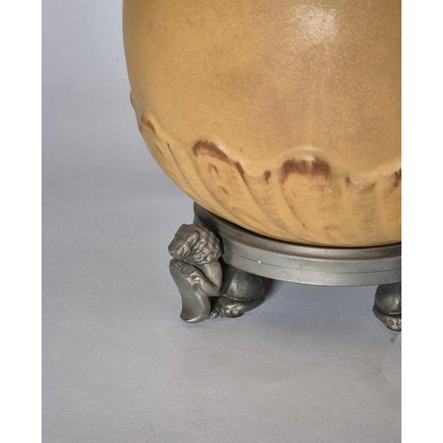 Swedish Grace Chinoiserie Table Lamp from Svenska Metallverken, 1920s-1930s For Sale - Image 4 of 10