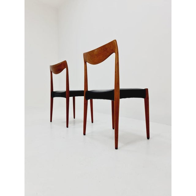 Vintage Norwegian Teak & Leather Chair by Rastad & Relling, 1960s For Sale - Image 3 of 9