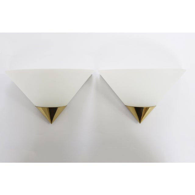 Limburg 2 Cone Lamps / Wall Lights Set of 2 wall lights Glass / Brass Width 28cm Height 17cm Depth 24.5cm 1 x E27 socket /...