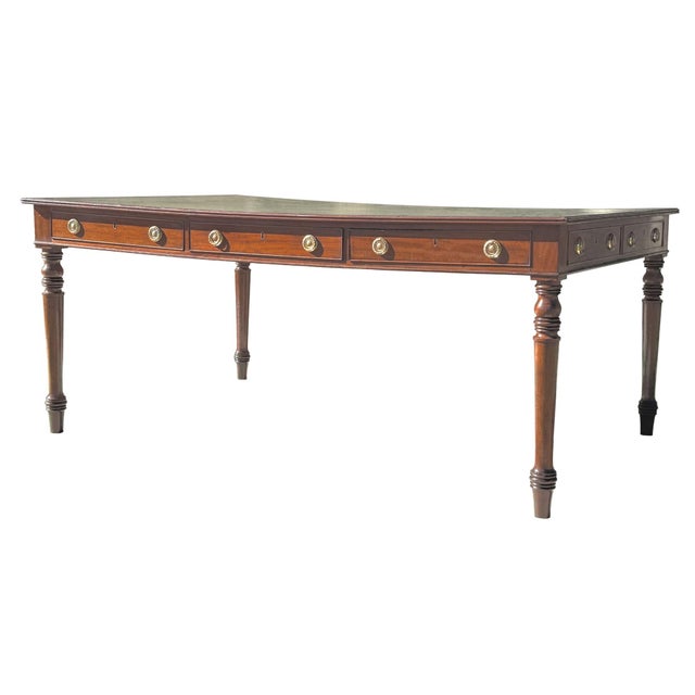 19th Century Georgian Mahogany Partners Writing Table, 1830 For Sale - Image 14 of 14
