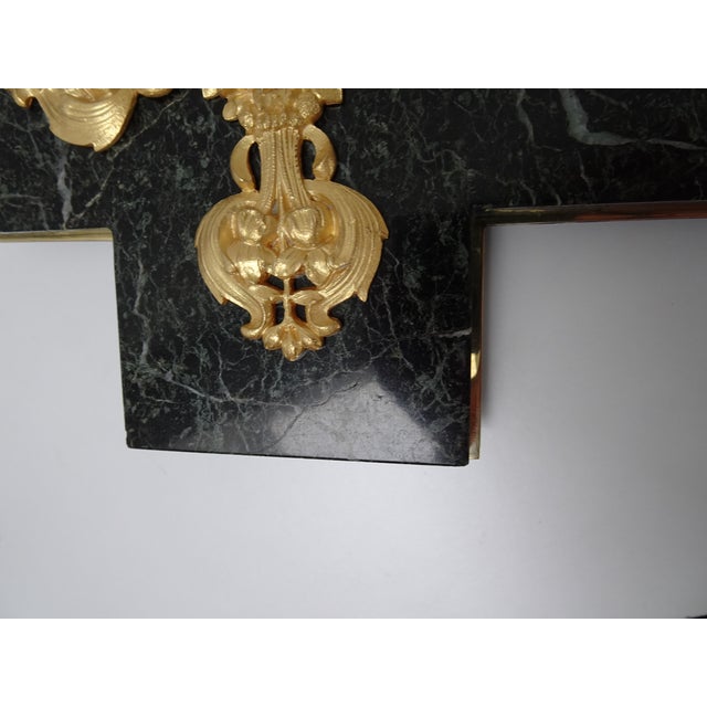 Antique Art Nouveau Bronze Cross Crucifix, 1890s For Sale - Image 6 of 10