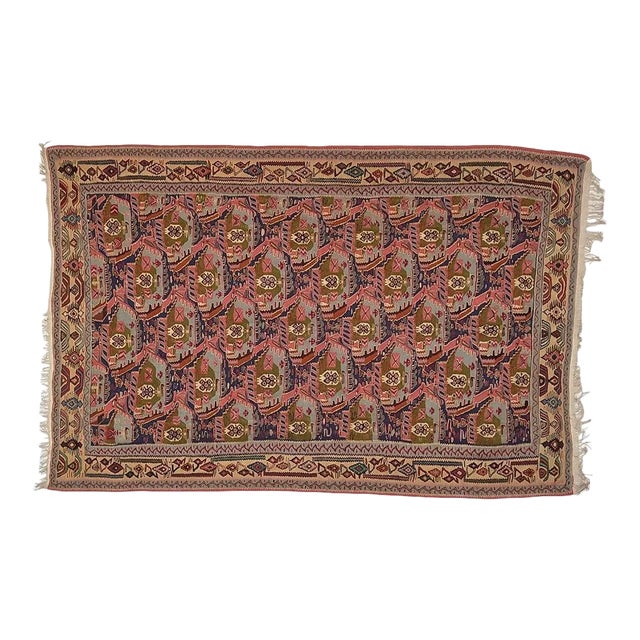 1970s Vintage Persian Kilim Rug For Sale