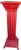 Billy Baldwin Vintage Red Painted Bamboo & Woven Rattan Pedestal Plant Stand – Sister Parish Style For Sale - Image 4 of 8
